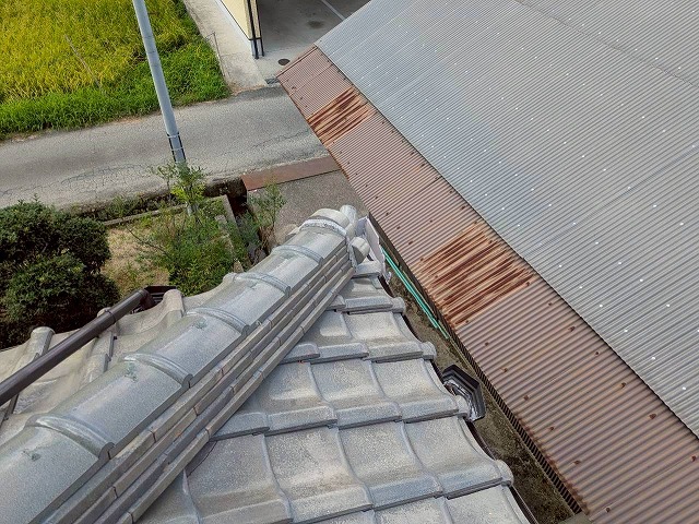 加古川市で屋根瓦の隅棟工事！土葺き屋根を丁寧に補修しました